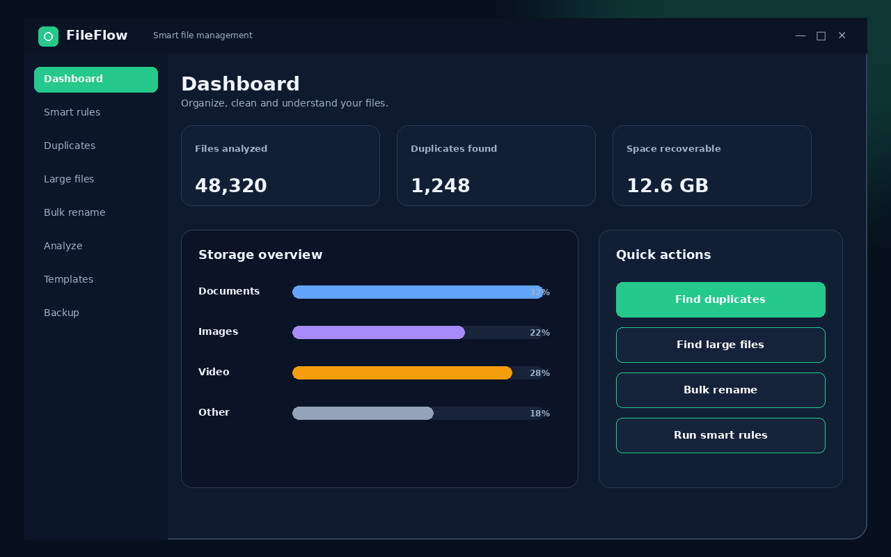 Fileflow main application screenshot